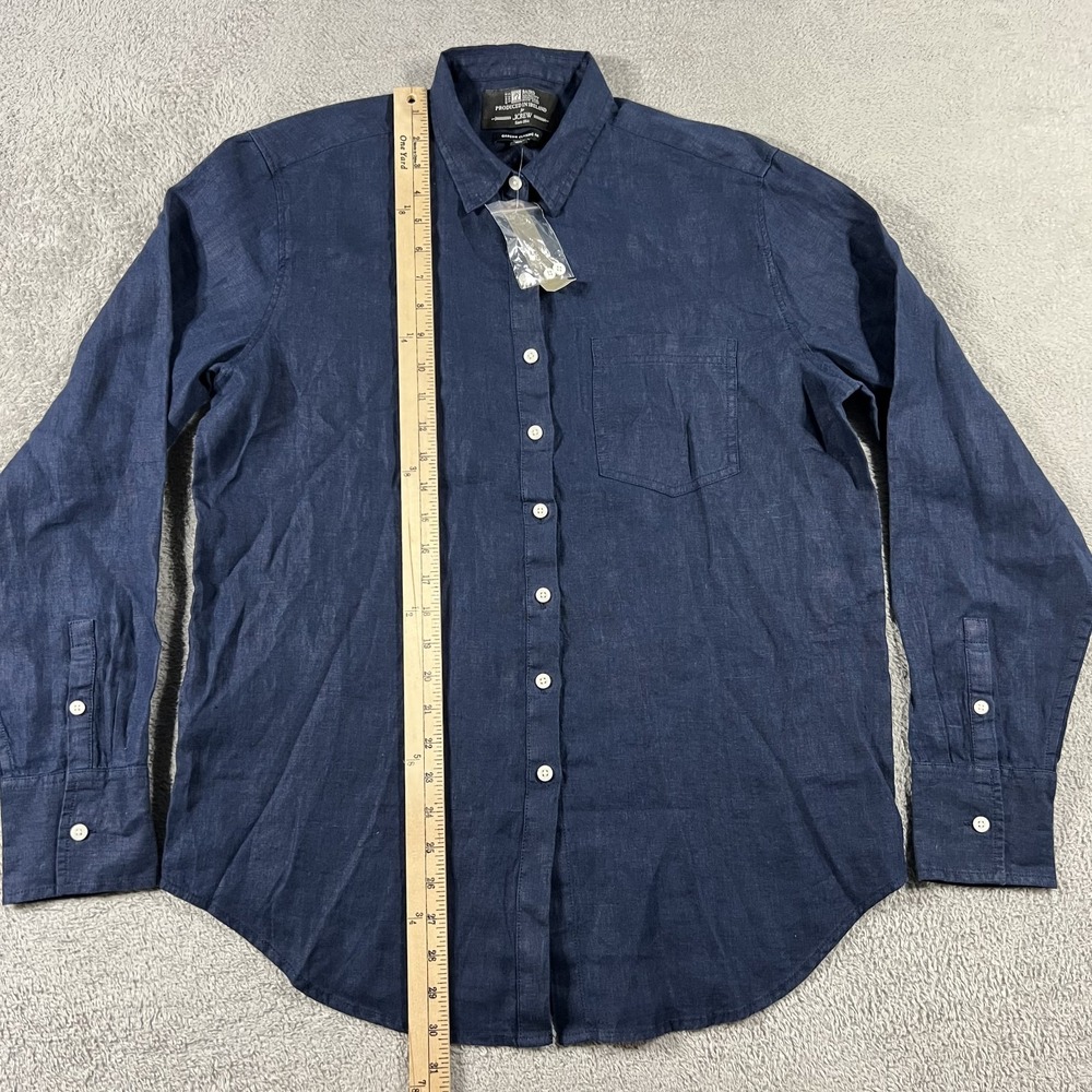 J Crew Shirt Womens 10T Blue Baird McNutt Irish Linen Classic Fit Button Up New - Picture 4 of 11